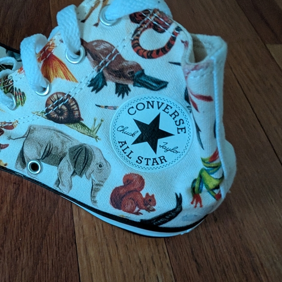 Converse Juniors Safari Animal Print High-Top Sneakers Size 5 - Picture 5 of 8